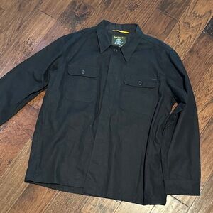 Classic Black Men's Casual Button Down Shirt